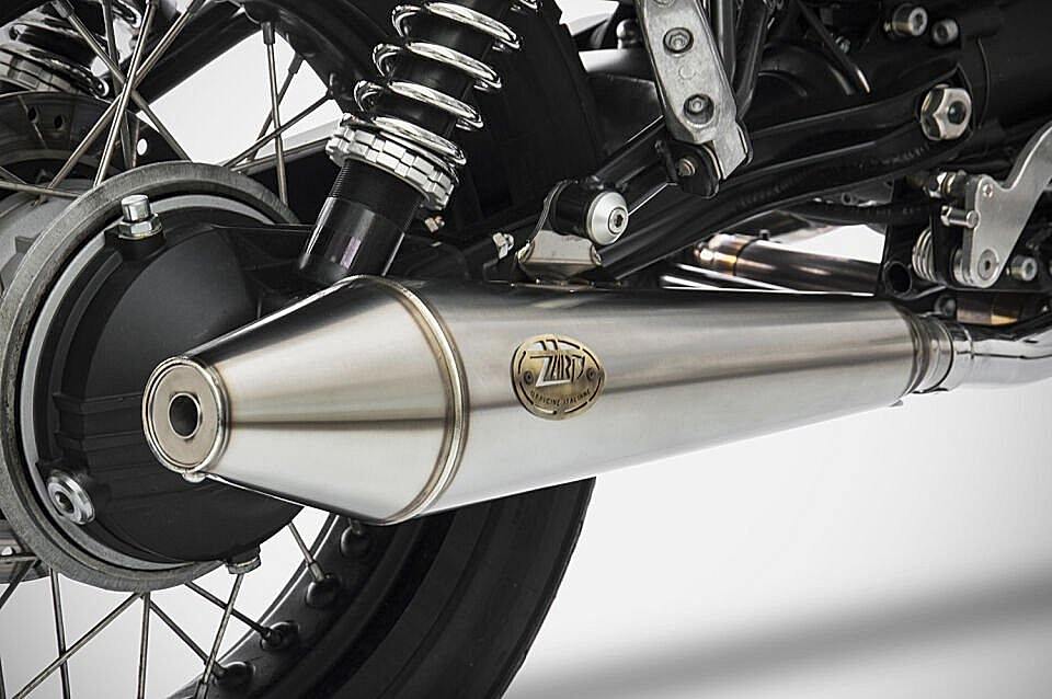 MOTO GUZZI V7II STONE EGZOZ | ''CONICAL'' SLIP-ONS (13-17)