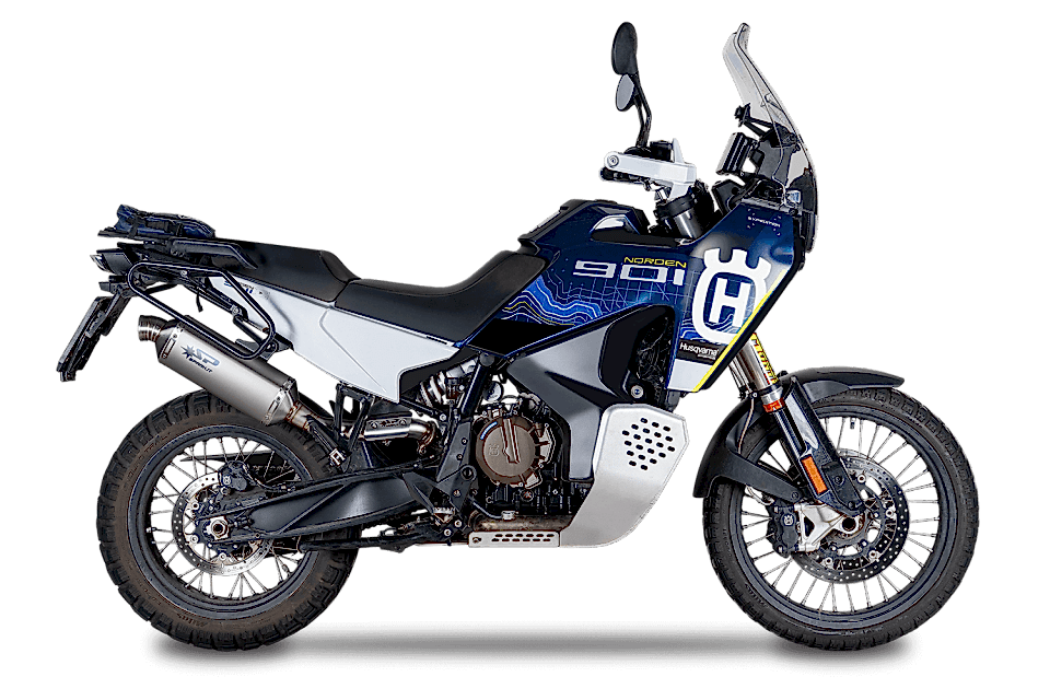 HUSQVARNA NORDEN 901 EGZOZ | SLIP-ON ''DAKAR''  (22-26)